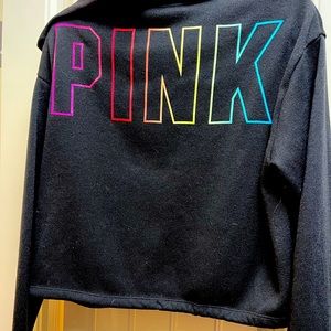 Victoria’s Secret Pink rainbow logo hoodie  🌈 NWOT
